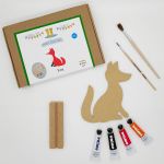 Paint you own Fox from Puddle Day Crafts