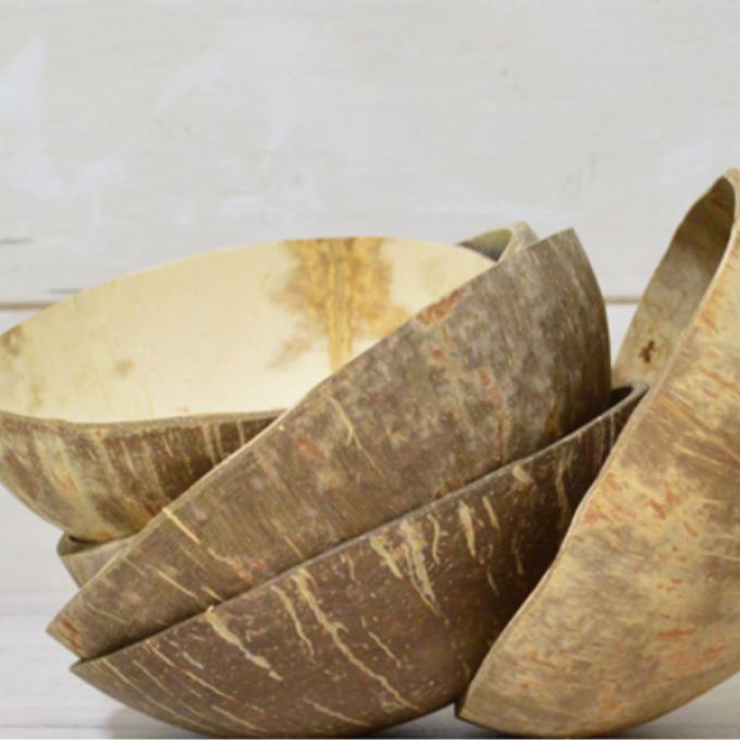 Polished Coconut Bowl - Six